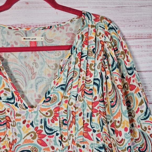 Marine Layer Scarlett Paisley Print Dress - Picture 7 of 16